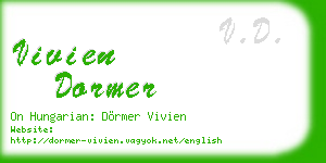 vivien dormer business card